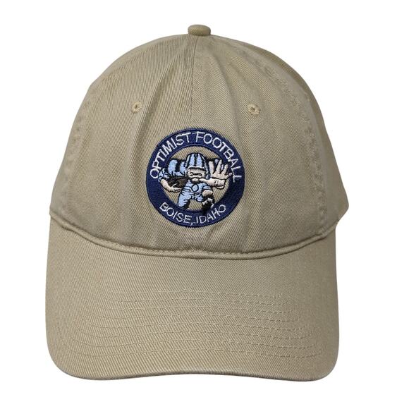Optimist Football Fitted Hat Brown One Size Embroidered Pacific Headwear - Picture 1 of 10